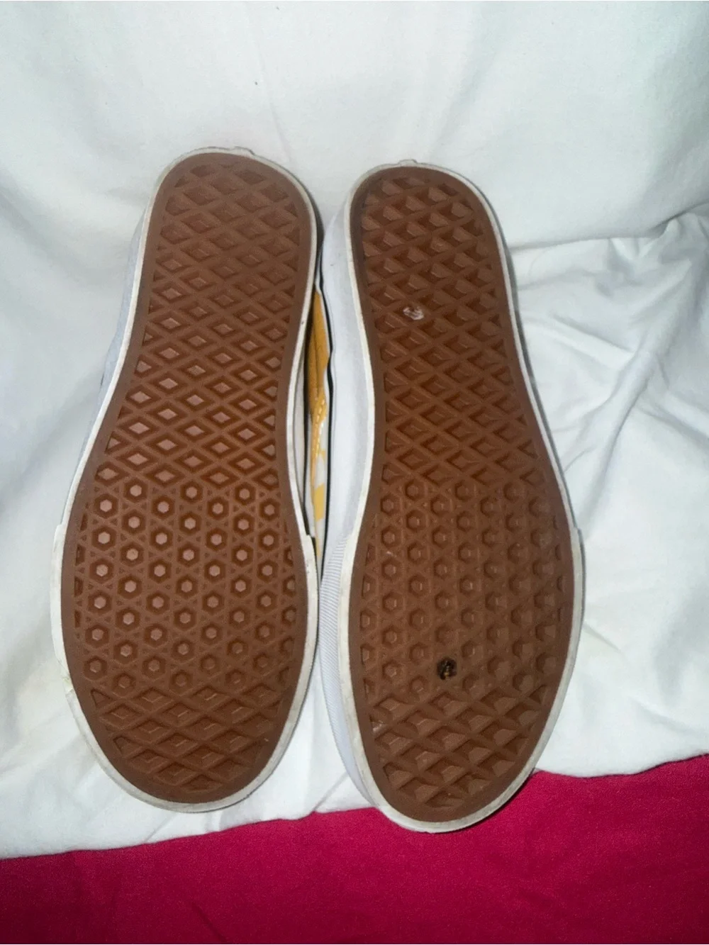 Women’s Vans Classic Checkerboard Slip-On Sneakers - Yellow & White